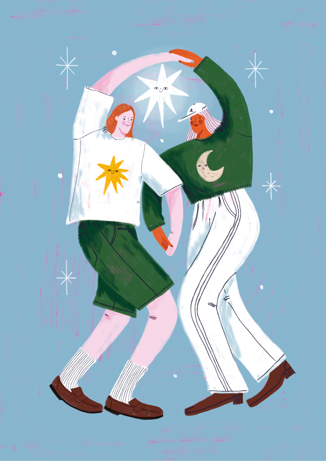 The dance of the sun and the moon