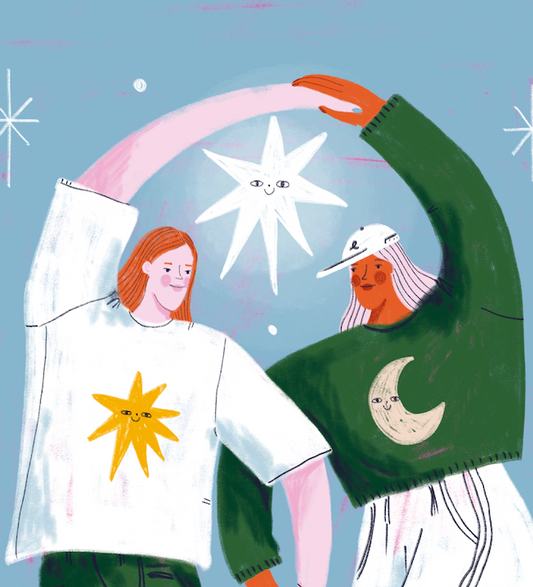 The dance of the sun and the moon