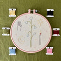Kit de broderie + Guide numérique, Motif original en édition limitée pour débutantes