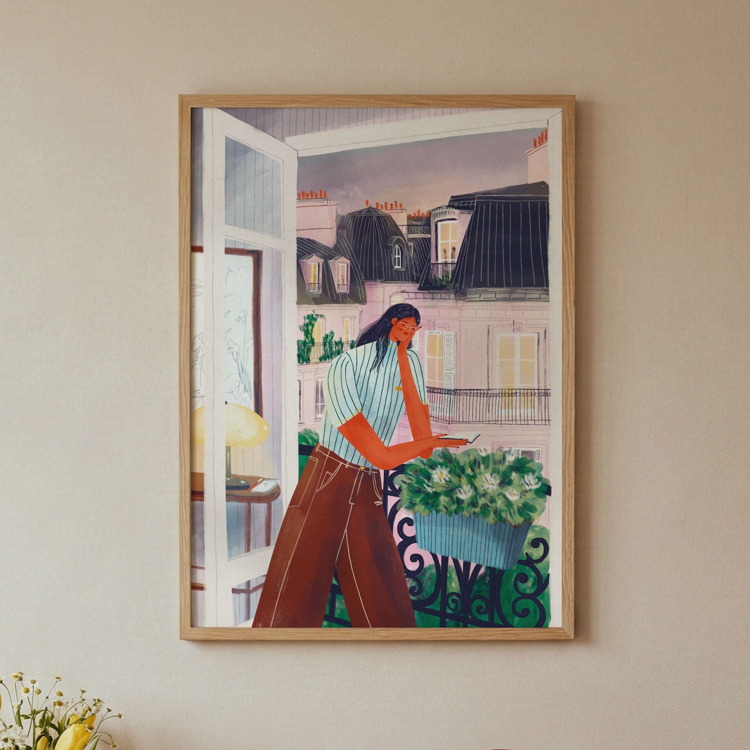 Summer night in Paris - Wall Art