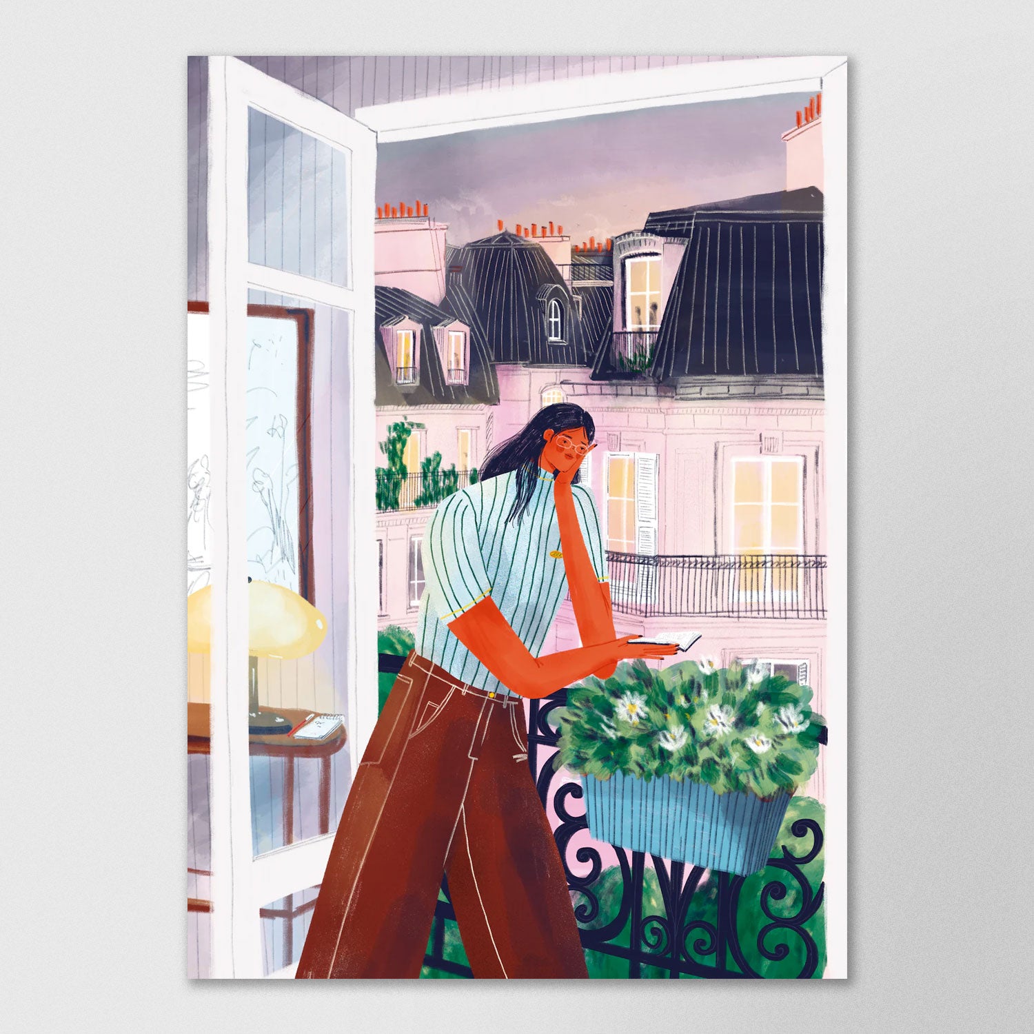 Summer night in Paris - Original Wall Art – Cel Castella