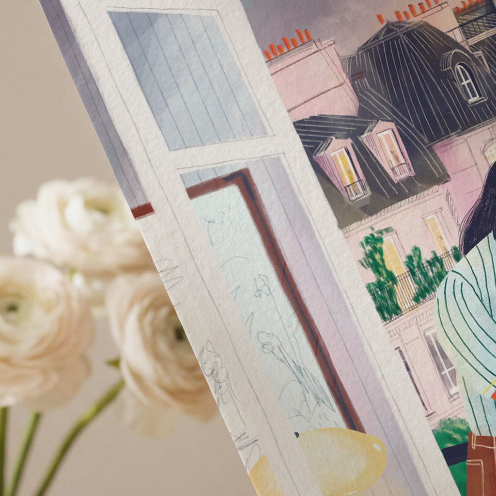 Summer night in Paris - Original Wall Art